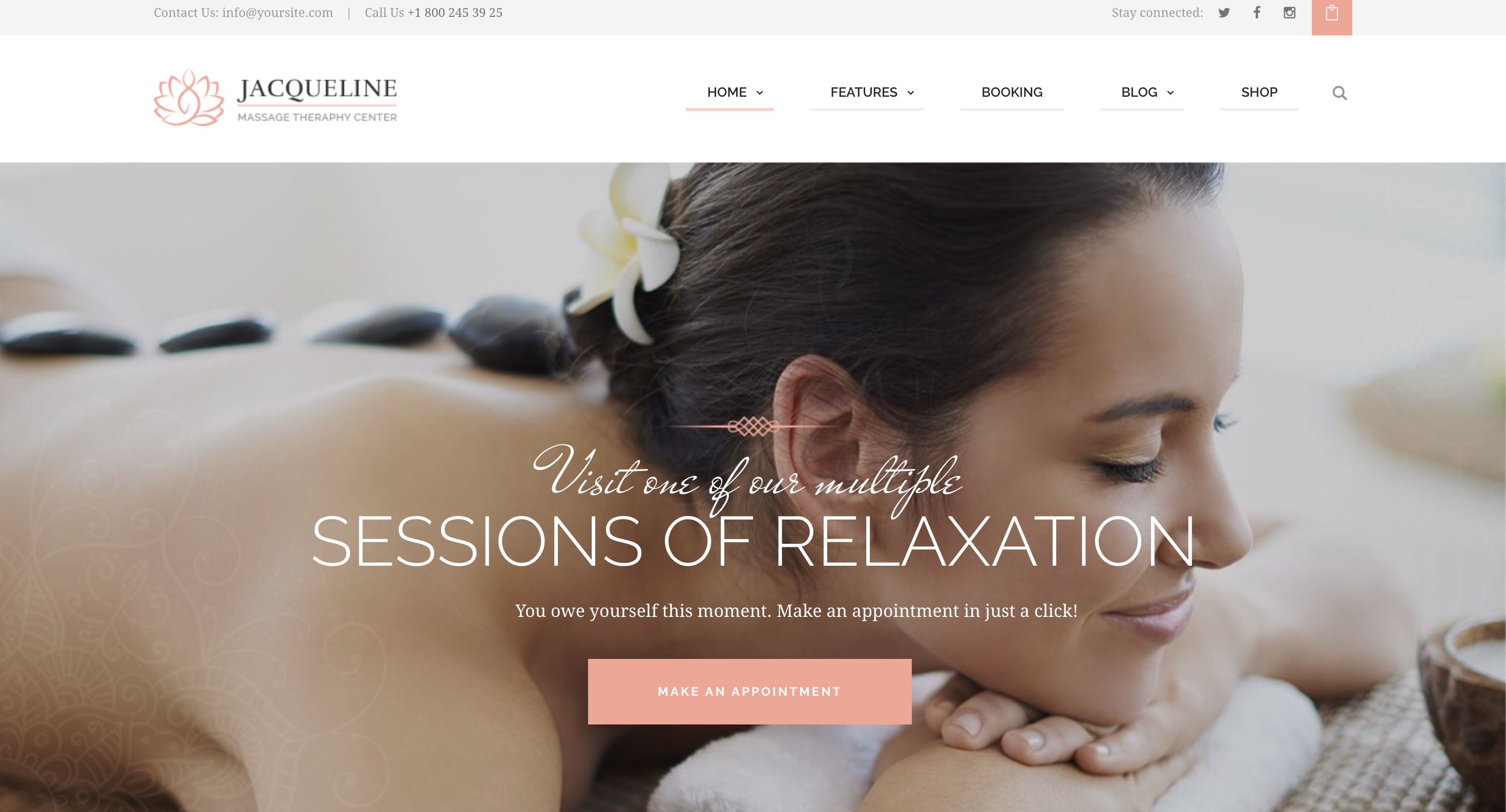 Massage Therapy Website Example